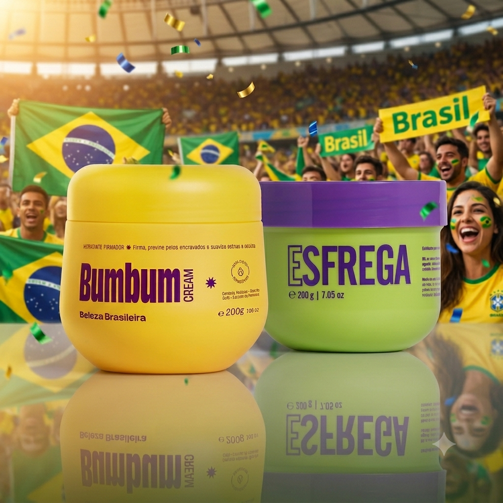 Kit Bumbum Brasileiro: Bumbum Cream 200g + Esfoliante Corporal Esfrega 200g