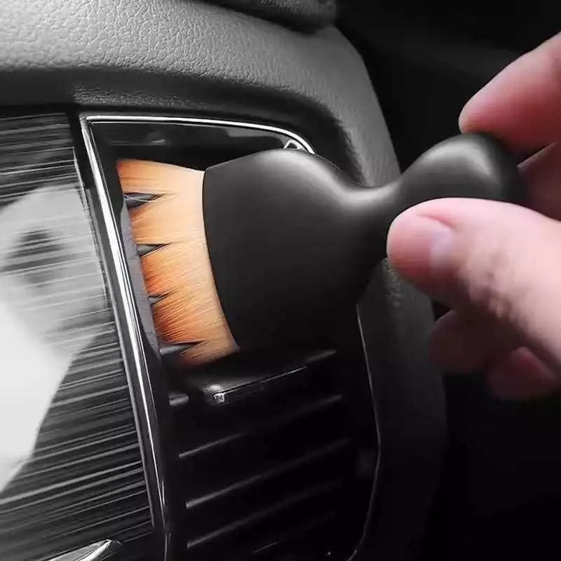 Detalhes do Pincel Cerdas Super Macias para Limpeza Automotiva Interior Do Carro Escova Painel Ar Condicionado