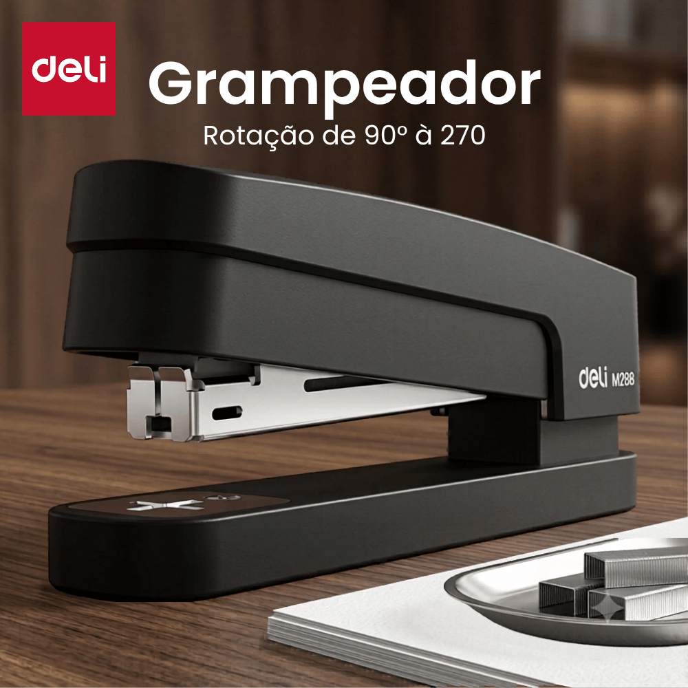 Grampeador Nusign Rotativo Compacto 20 Mil Ciclos Escritório