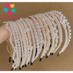 ANA 1108 KIT 100 PCS Tiara de Pérolas / Arquinho de Perolas - Acessórios femininos de cabelo