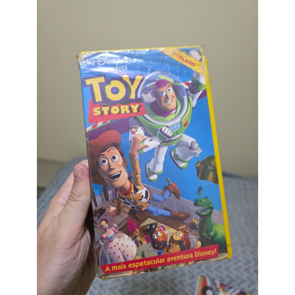 VHS Toy Story Disney Fita de vídeo verde Dublado Original