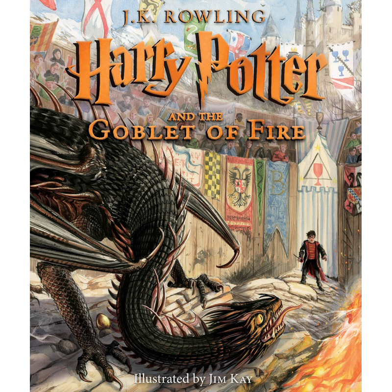 Harry Potter and The goblet of fire - Harry Potter e o cálice de fogo - livro ilustrado versão em inglês (usado)