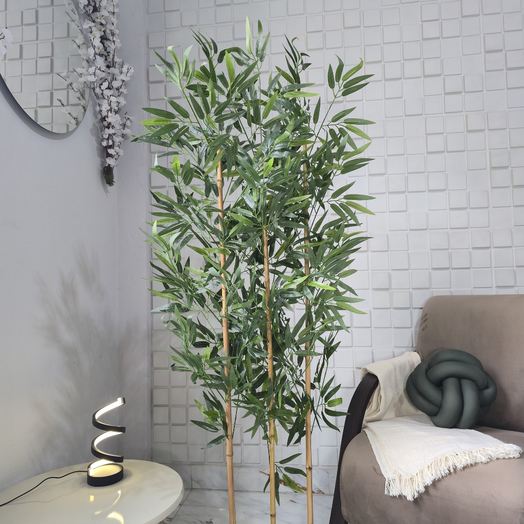 Kit Haste Bambu Artificial 3 Peças Galho Natural Para Decoração — imagem 2 de 2