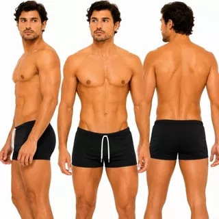 Sunga Boxer Masculina Unidade Kit 2 Kit 3 Adulto Oferta Moda Praia