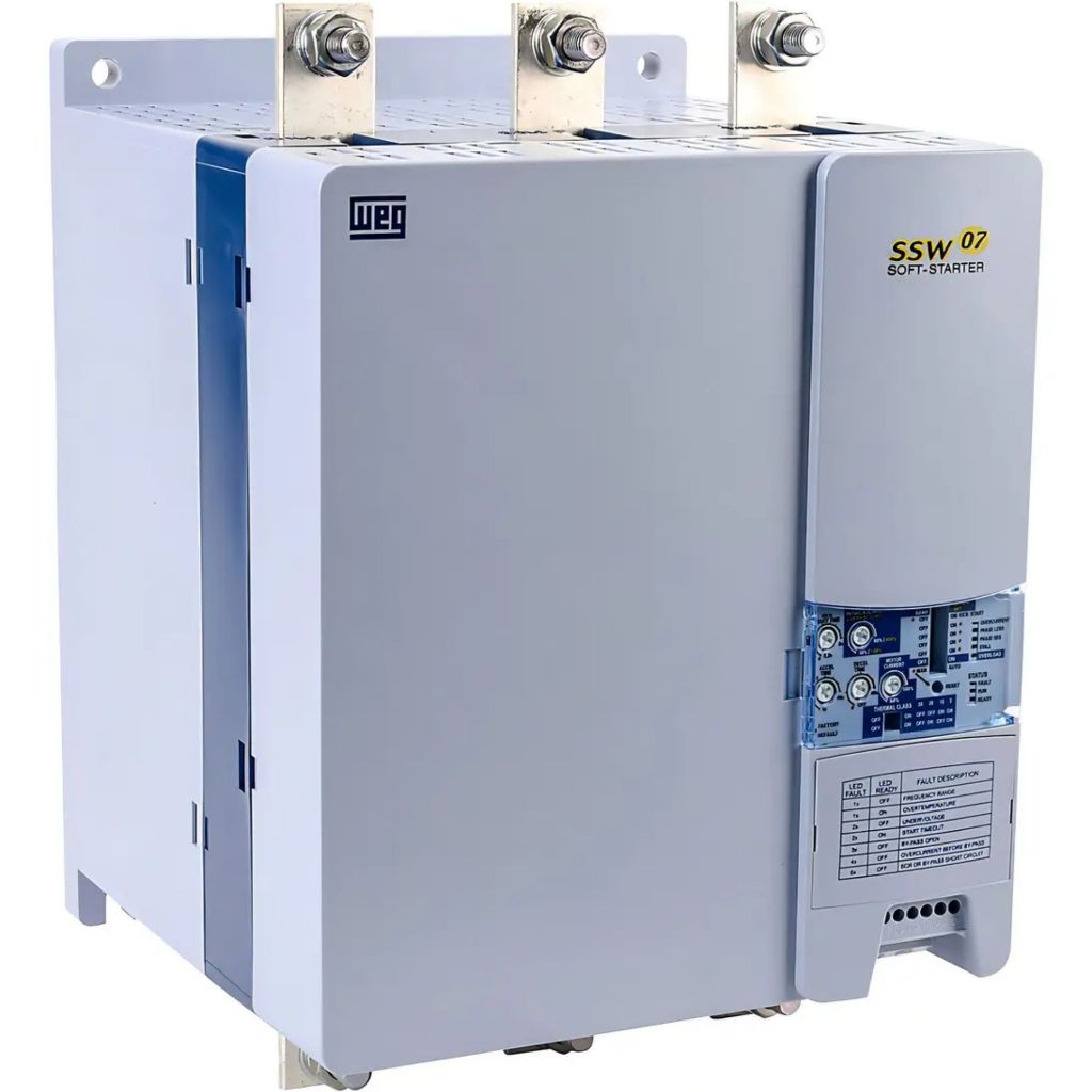 Chave de Partida Soft-Starter WEG SSW07 412A 150cv 220v/ 300cv 380v cód 11043371