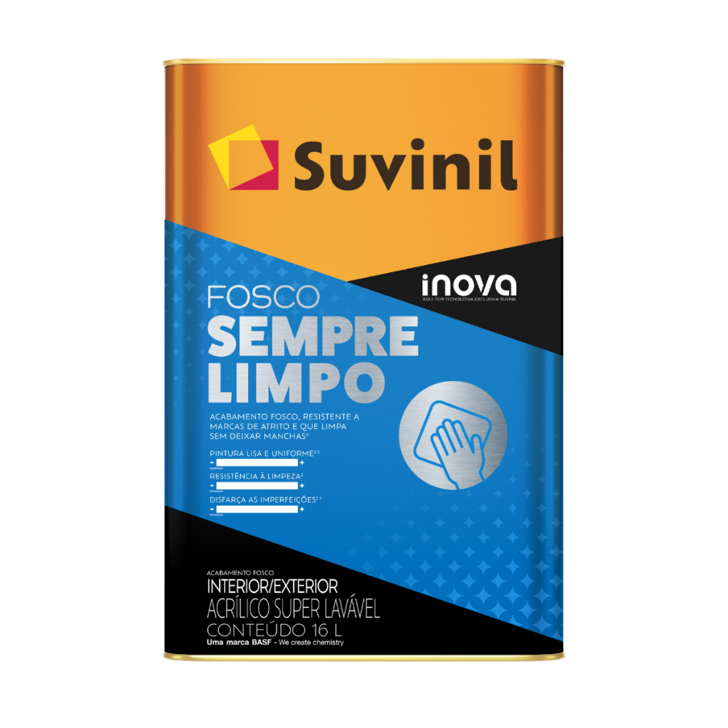 Tinta Sempre Limpo Fosco 16L Top Cores 2025 Suvinil