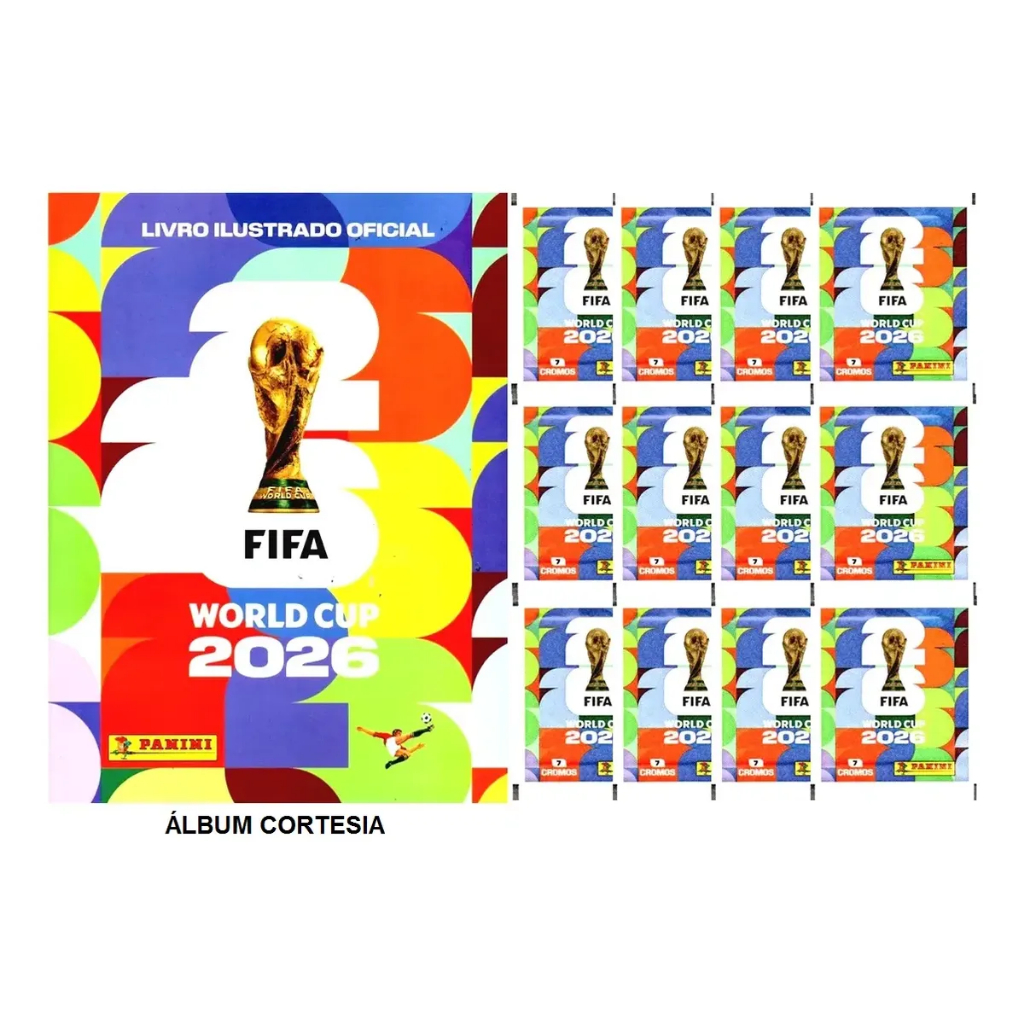 Álbum Copa Do Mundo 2026 +70 Figurinhas (10 Env)