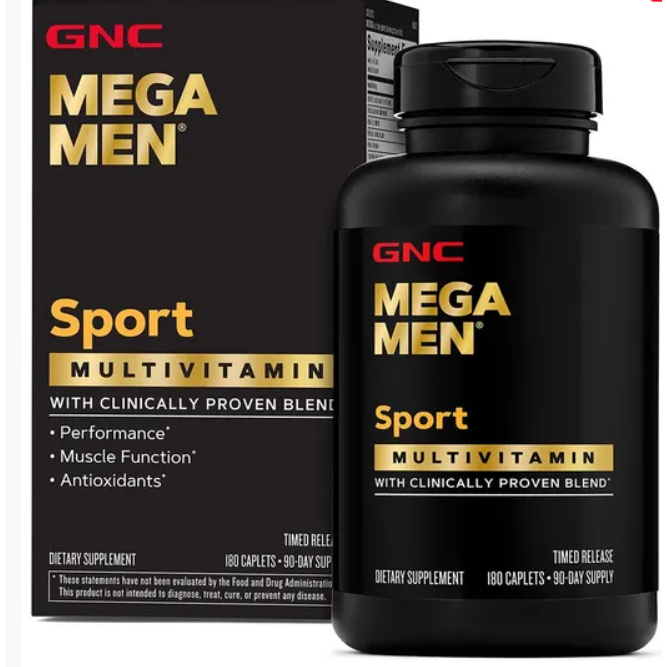 Mega Men Sport Multivitamin Multivitamínico Masculino  180 Comprimidos - GNC