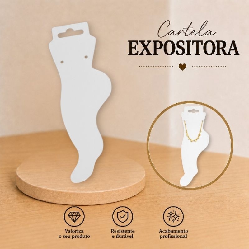 3000 CARTELAS PEZINHO TORNOZELEIRA PAPEL DUPLEX 250 G EMBALAGEM PARA BIJUTERIAS