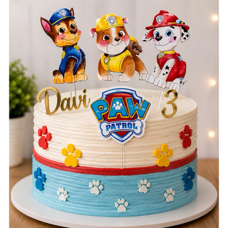topo chase, topo marshall, topo rubble, decoração patrulha canina, aniversário patrulha canina, topper patrulha canina