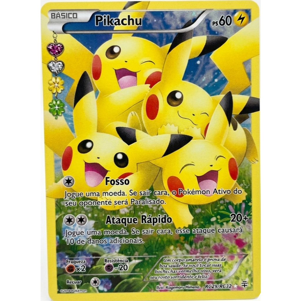 Pokémon Tcg Pikachu Rc29 Gerações Holográfica Copag