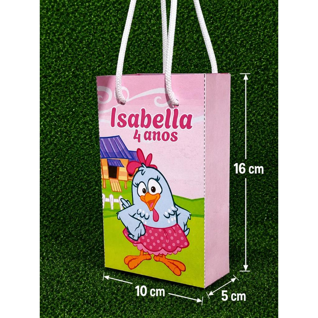 Sacolinha Personalizada Galinha Pintadinha – Lembrancinha de Aniversário