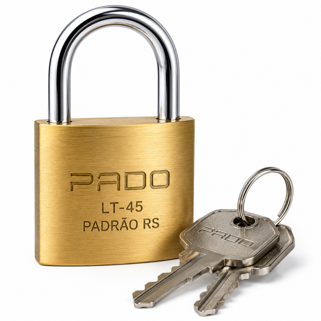 CADEADO PADRÃO RS 45MM PADO - CEEE,CORSAN, AES-SUL, CPFL, OUTRAS