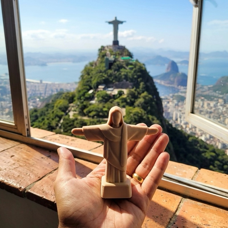Escultura Decorativa Cristo Redentor 10cm