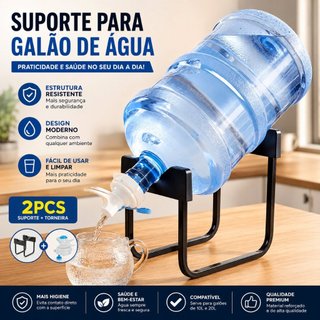 Suporte Para Galão Filtro de Água Removivel Bebedouro De Água Potável 20 Litros Torneira