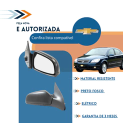 Retrovisor Elétrico Vectra 2006 2007 2008 2009 Sem Pisca Primer