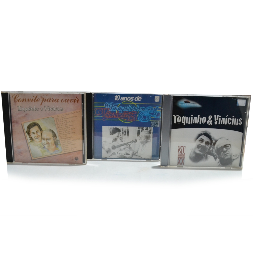 Lote 3 CDs Toquinho E Vinícius - Millennium + Convite Para Ouvir + 10 Anos Originais Usado