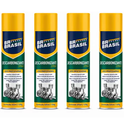 Kit 4 Descarbonizante Spray Uso Profissional 320ml BRBrasil