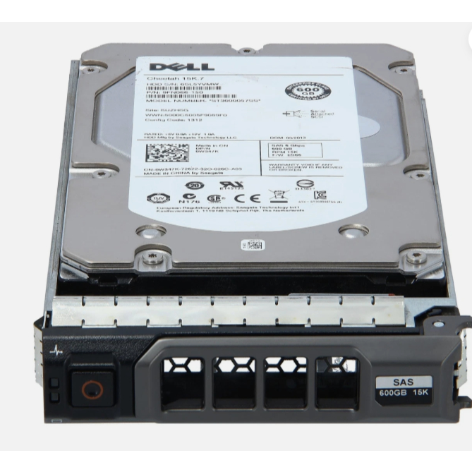 Hd Sas 600gb 3.5 Dell 15k.7 0w347k St3600057ss C/ Gaveta Cor Prata (Usado)
