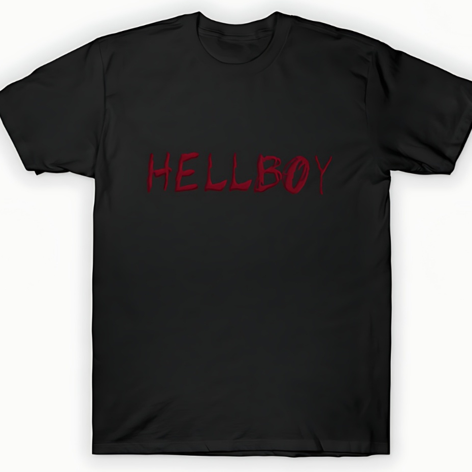 Camiseta Unissex Rapper Lil Peep HELLBOY Logo Camisa 100% Algodão Adulto/Infantil Tecido Confortável