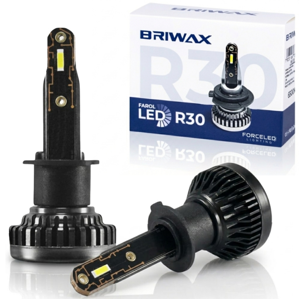Kit Ultra Led Nano R30 30000lm 6500k H1 H3 H4 H7 H11 Hb4 Hb3 H8 H27