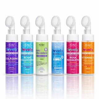 Kit Mousse de Limpeza Facial Lovely Face Beautiful