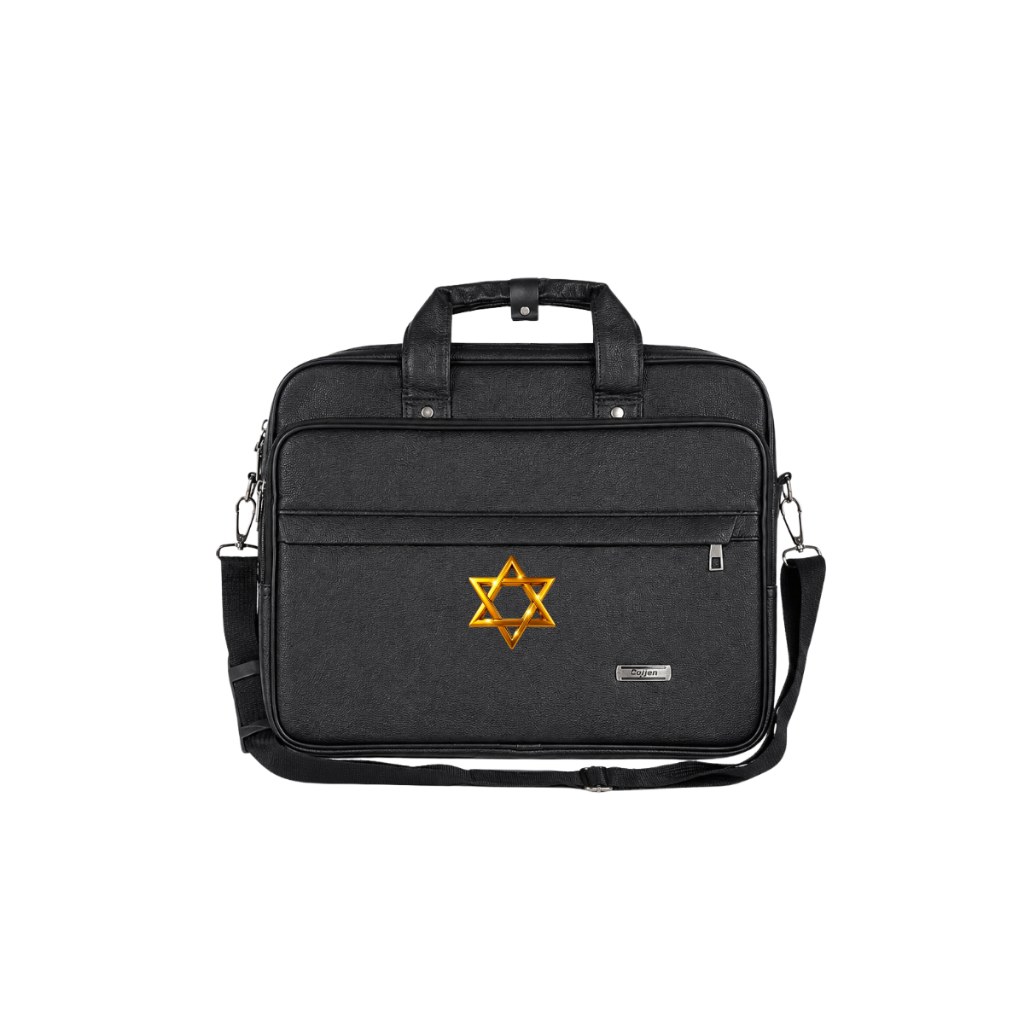 Bolsa Pasta Maleta Judaico Judeu Estrela de Davi Premium