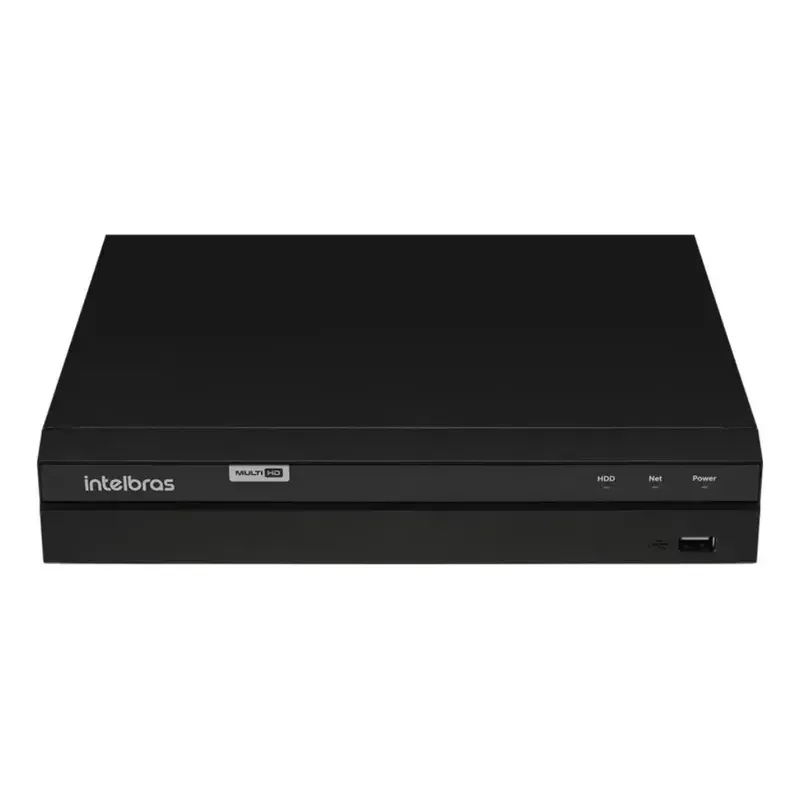 DVR Intelbras MHDX 1304 4 Canais Multi HD Full HD H.265 Sem HD h265 hdmi vga Ideal Para Casa Empresa