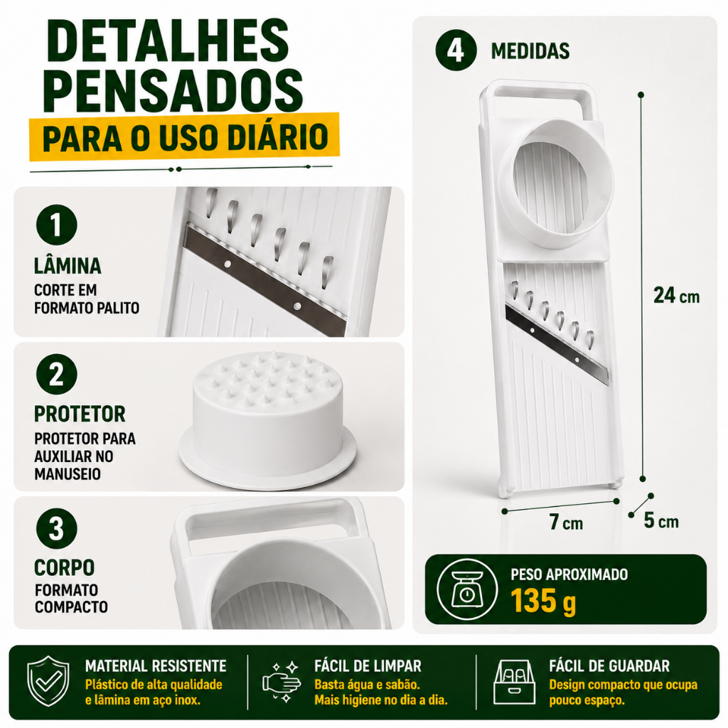 Fatiador Batata Palito Cortador Manual Legumes Keita