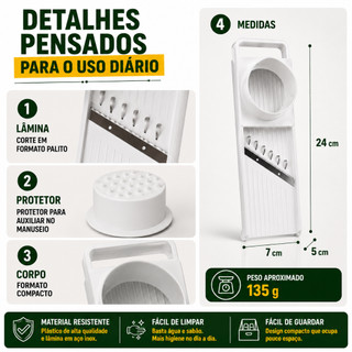 Fatiador Batata Palito Cortador Manual Legumes Keita