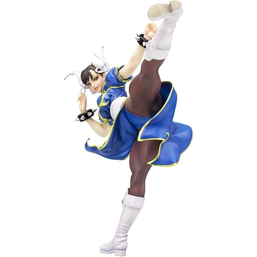 Action Figure Chun-Li Street Fighter Kotobukiya Bishoujo Estátua Colecionavel Anime Geek (USADO)