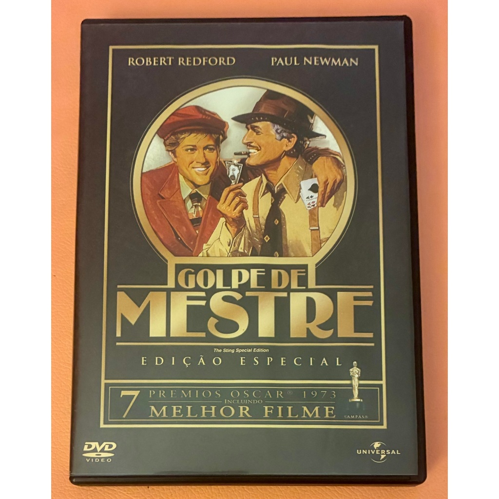 Dvd Golpe de Mestre (The Sting) - Robert Redford - Paul Newman - Original - Dublado e legendado