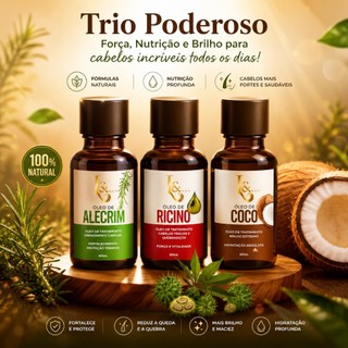 Kit Capilar Misturinha L&Beauty Óleo de Coco + Rícino + Alecrim 60ml