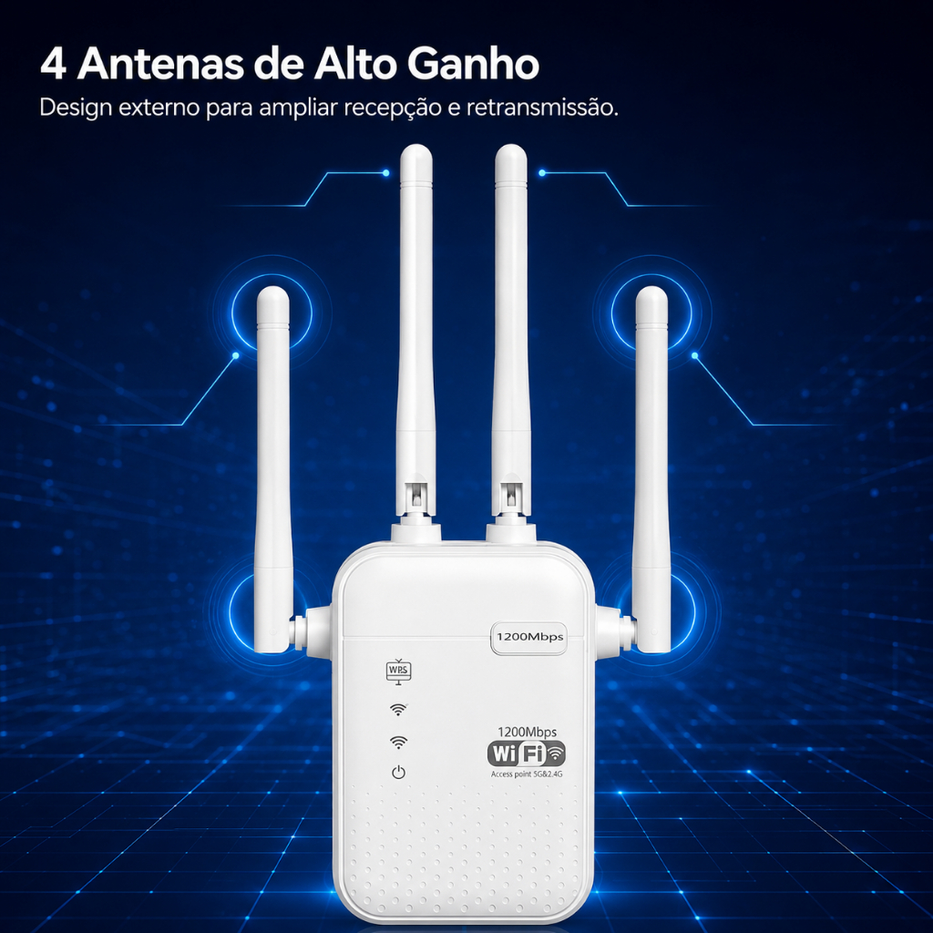 Extensor WiFi 5G Dual Band 1200Mbps