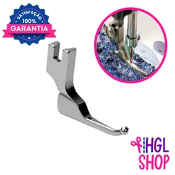 Sapata Calcador para Lantejoulas Tecido Delicado Miçangas P369-3 Máquina Reta Industrial