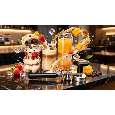 Kit Máquina Seladora + Latas PET Para Delivery De Bebidas E Sobremesas