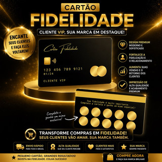 Cartão Fidelidade Cliente VIP 200 Unidades