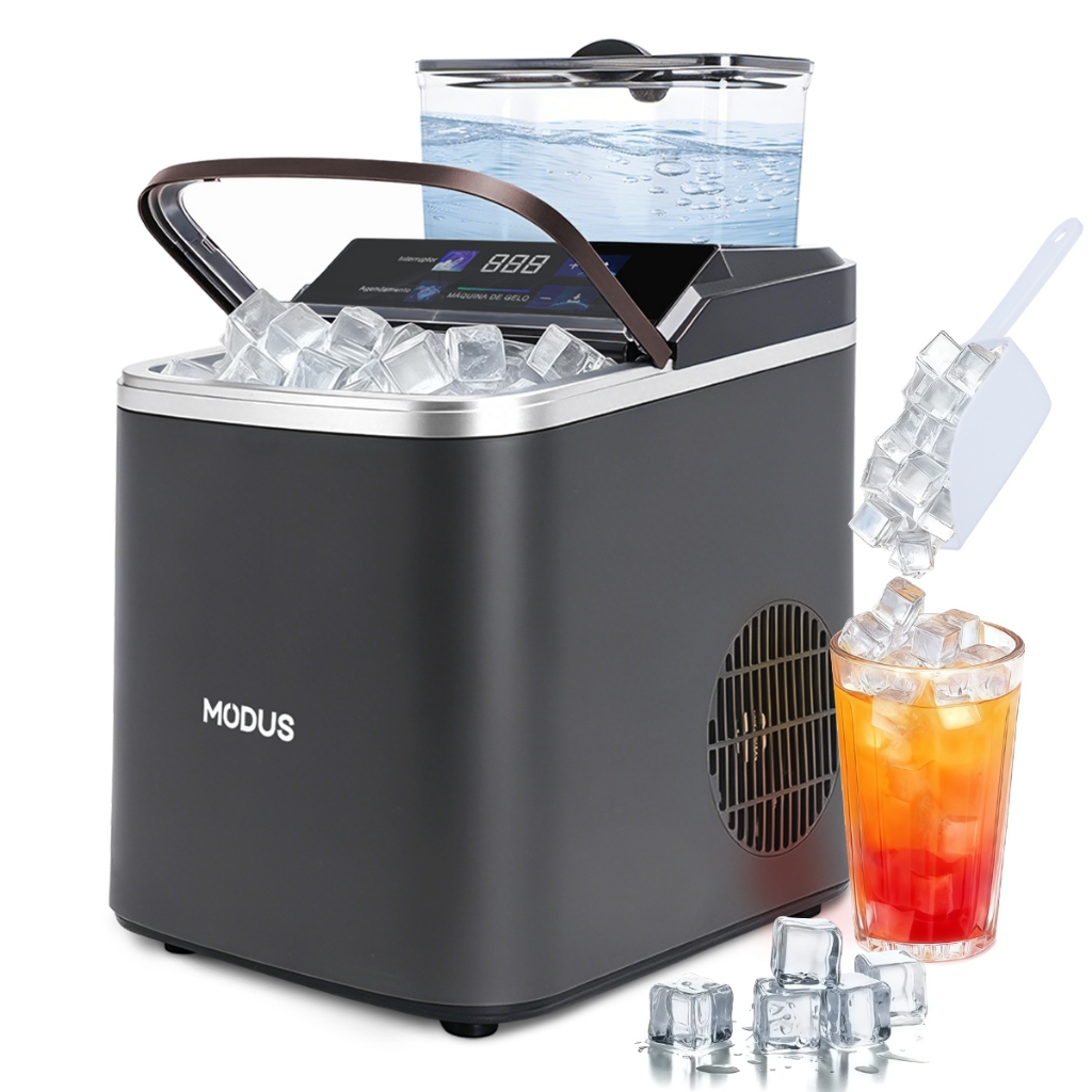 MODUS Máquina de Gelo 20Kg 127V Inox Ice Compact 38*24*21cm