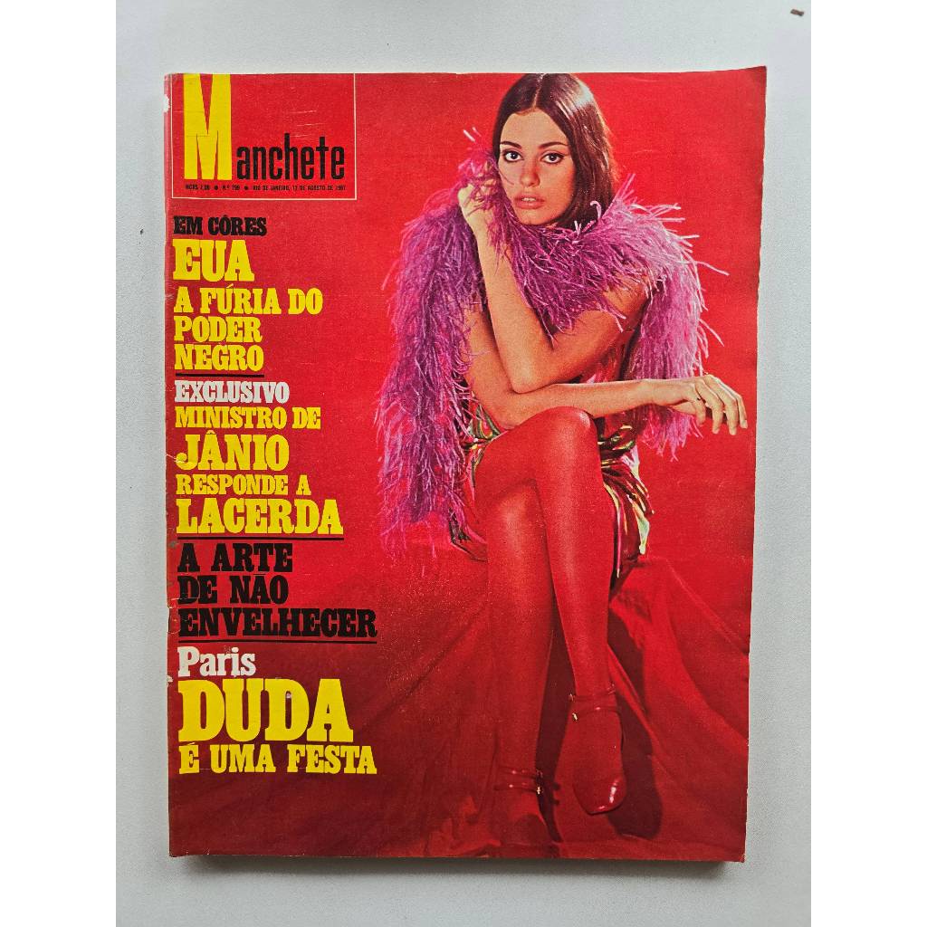 Revista Manchete Nº 799 - Ago/1967 - Roberto Carlos / Nara Leão / Jogos Pan-Americanos
