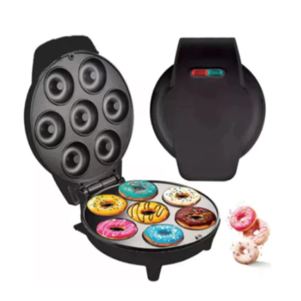 Mini Maquina De Donuts Café Da Manhã Capacidade Para 7 /8 Mini Rosquinha Elétrica 110V Portátil-Lm