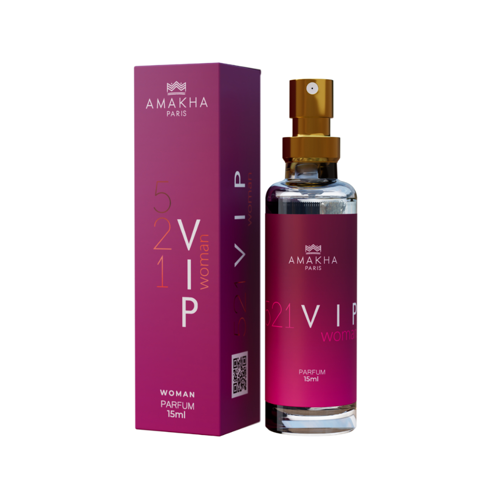 Deo Colônia Feminino 521 Vip 15ml - Floral Dia e Noite | Amakha Paris