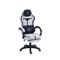 Cadeira Gamer Luminix Premium Reclinável Com Apoio Para Pés E Lombar - Preta ou Cinza