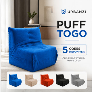 Poltrona Puff Togo Sofá Espuma D28 Premium Confortável Ergonômico Multiuso
