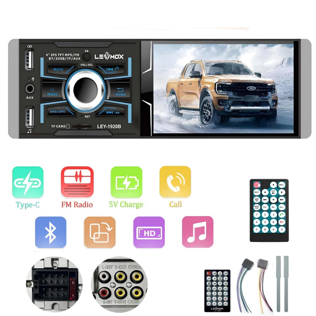 Central Multimídia Universal 1 din  Rádio De Carro  MP5 Video Player Bluetooth 7 Polegada Tela Sensível Ao Toque