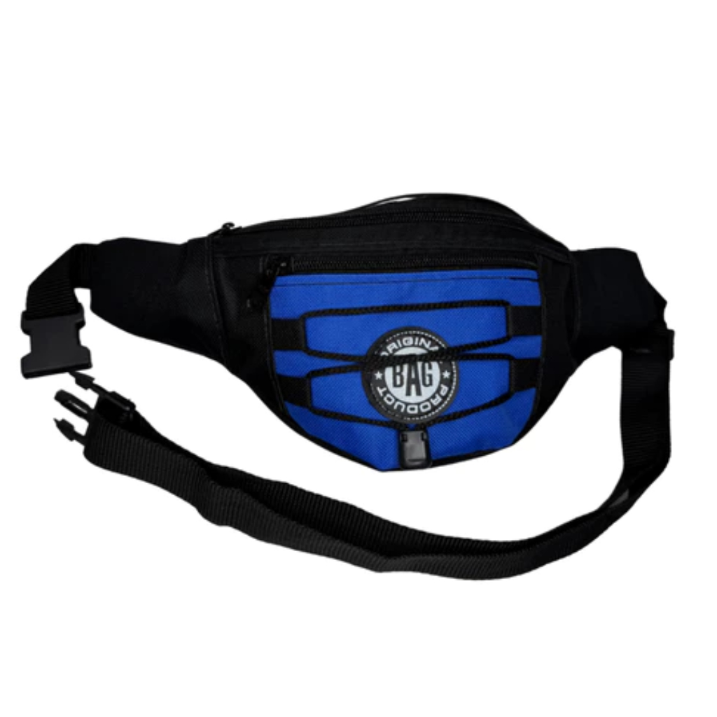 Pochete Em Poliéster Resinado Bicolor Com Amarração Frontal Original Bag Original
