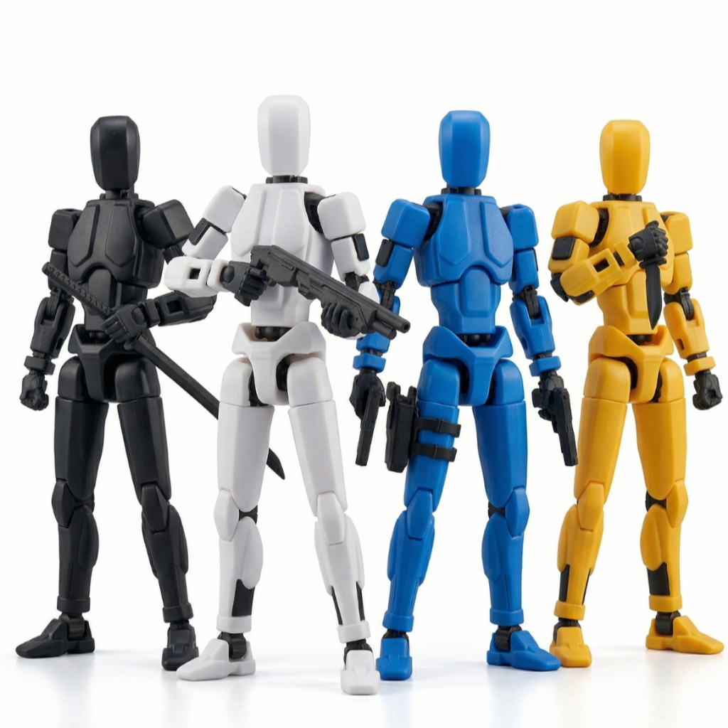 Boneco Articulado Dummy 13 Impressão 3D Flexível Colecionável Geek Presente Infantil Para Presentear