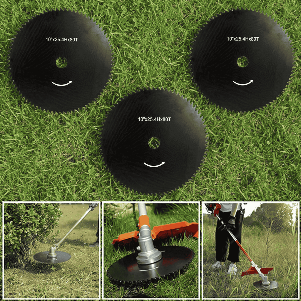 Kit 3 Lâminas Disco 80 Dentes Para Roçadeira Stihl Fs160 Fs220 Fs290 Fs380