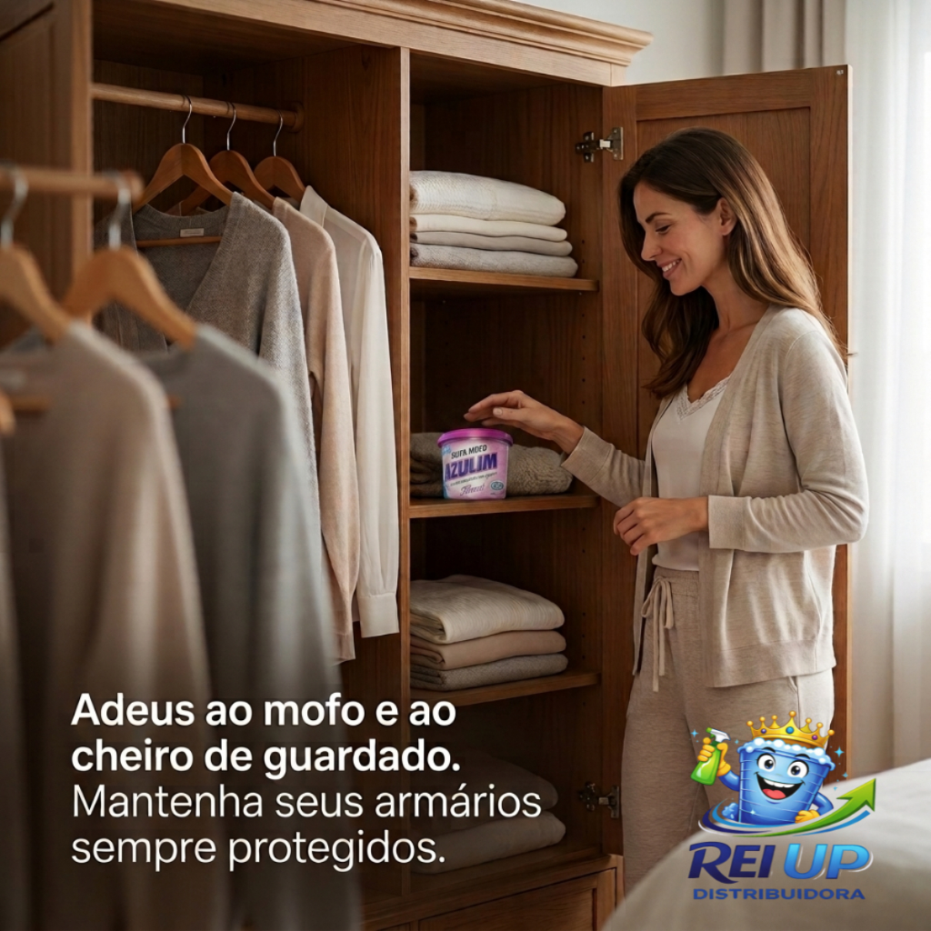 Evita Mofo Azulim Desumidificador Para Armário E Guarda-Roupa