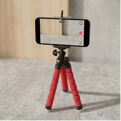 Mini Tripé de Mesa para Celular Suporte Universal Articulado Flexível 360°