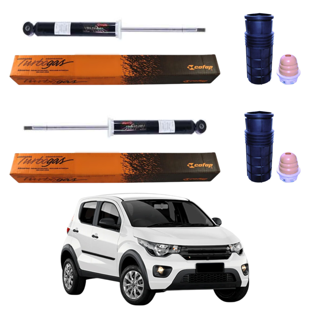 Par Amortecedor Traseiro Mobi S/ Barra 2016 A 2025 Cofap Kits